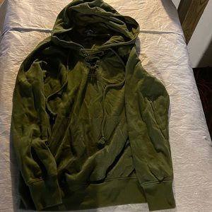 Green hoodie for women